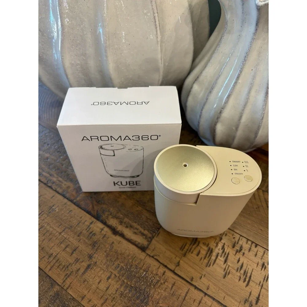 Aroma360 Kube Portable Scent Diffuser Sand Smart App Controlled $99.95 Retail